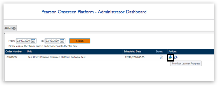 Administrator Dashboard Monitor Learner Progress