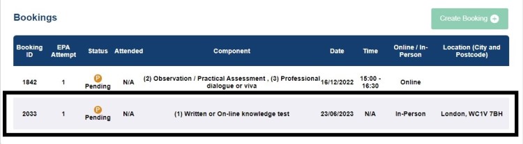 End-point Assessment: Rogo - Booking EPA Knowledge Tests