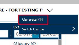 Generate PIN