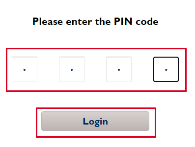 Enter PIN after test
