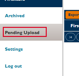 Pending Upload Option