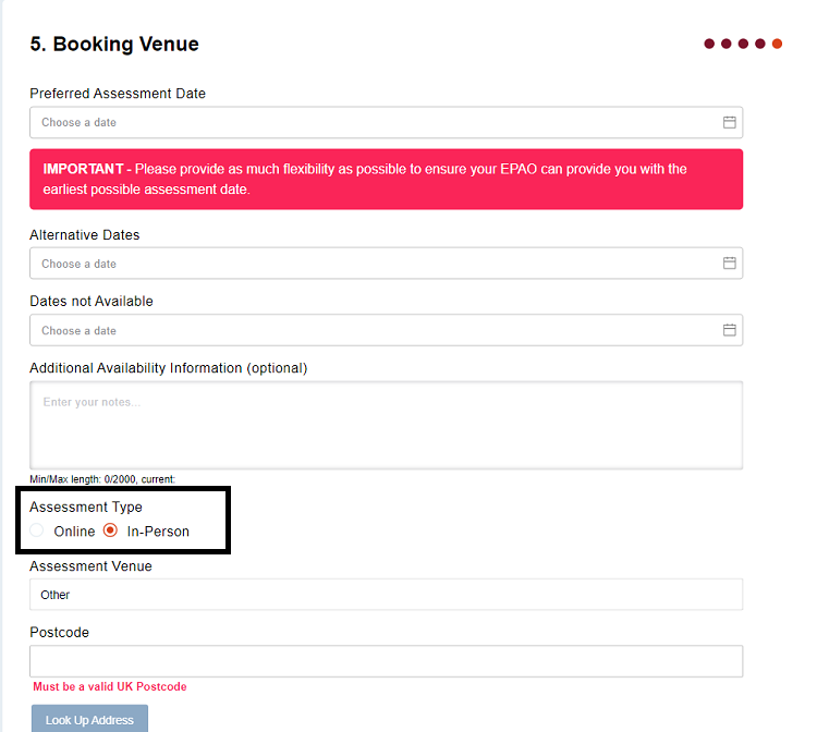 Create Booking - Booking Venue - In-Person (look-up).png