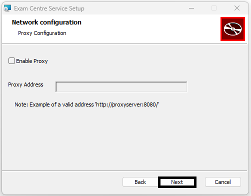 Setup Wizard screen 5