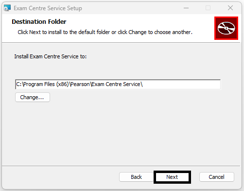 Setup Wizard screen 2