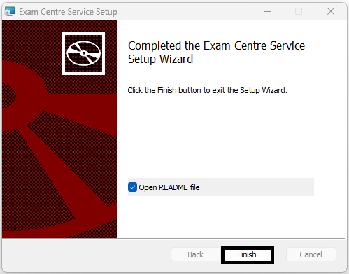 Setup Wizard screen 7