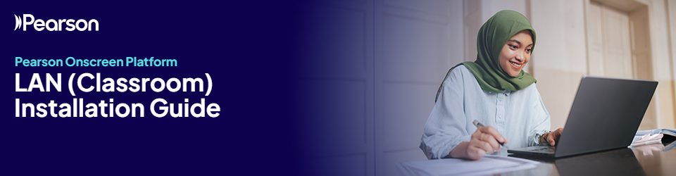 Pearson Onscreen Platform Banner