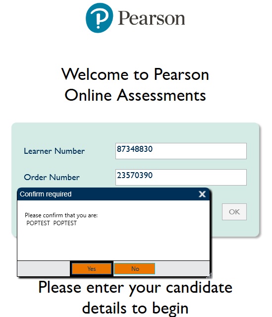 Test Player enter numbers