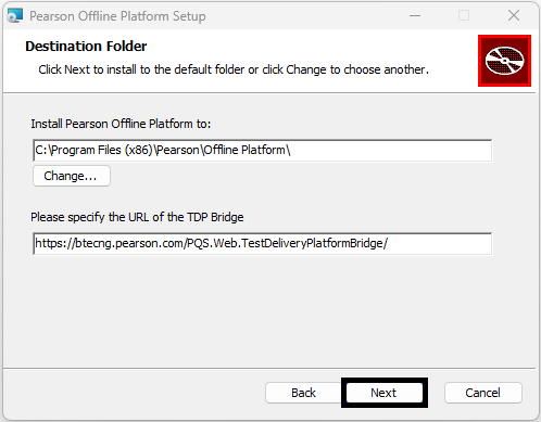 Install Wizard screen 3