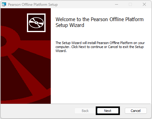 Install Wizard screen 1
