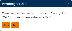 Offline pending actions