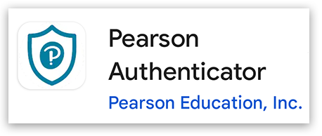 Pearson Authenticator app in Google Play Store