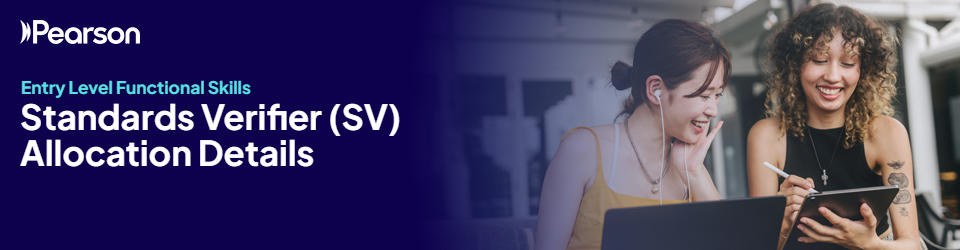 Banner text reads: Entry Level Functional Skills SV Allocation Details