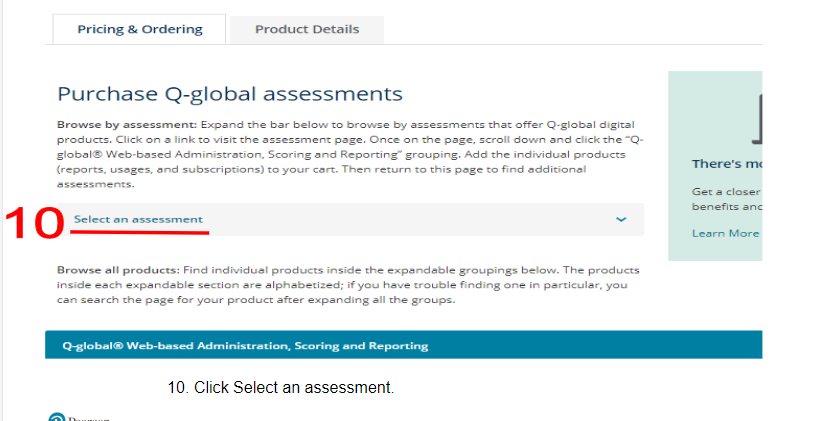 Q-global: Placing a Q-global Existing Account Order Process